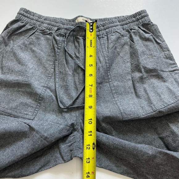 O.N.S. ONS One Nice Shop Cropped Pants Cotton Gray Size Medium - Picture 6 of 9